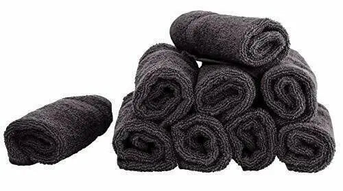 towelLuxury Cotton Towels 13x13 Hotel Size 12 Piece Set White Classic Bath Towel for Home Spa Black Soft Absorbent Fast Drying