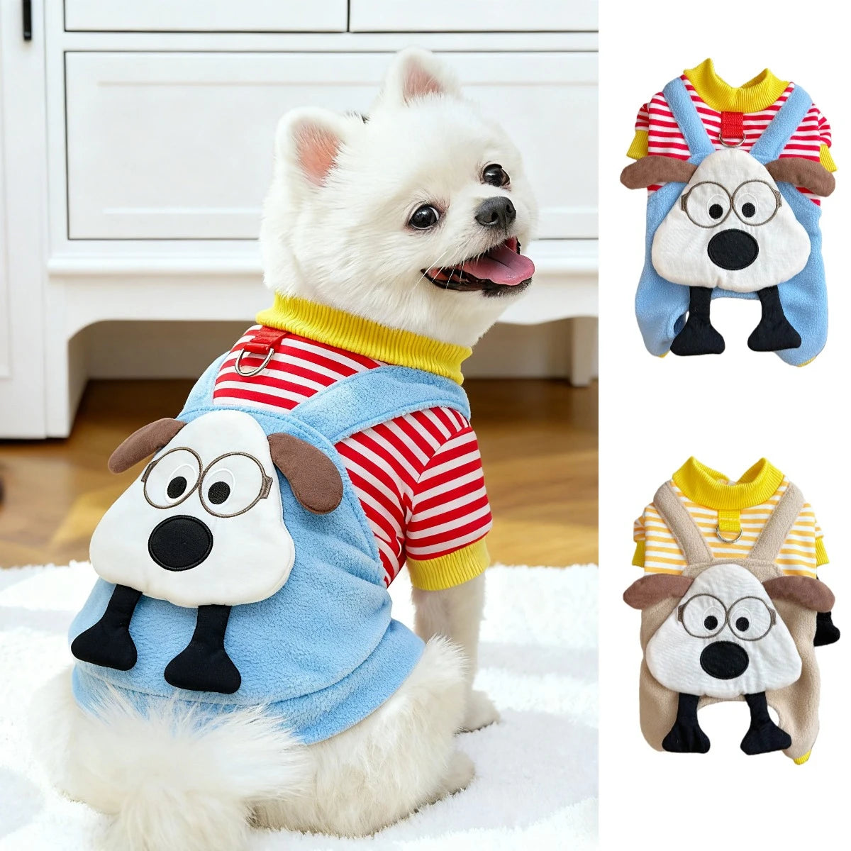 Autumn Winter Warm Dog Jumpsuits Dog Hoodies Pet Warm Coat for Small Medium Dog Fleece Soft Sweater Puppy French Bulldog Clothes
