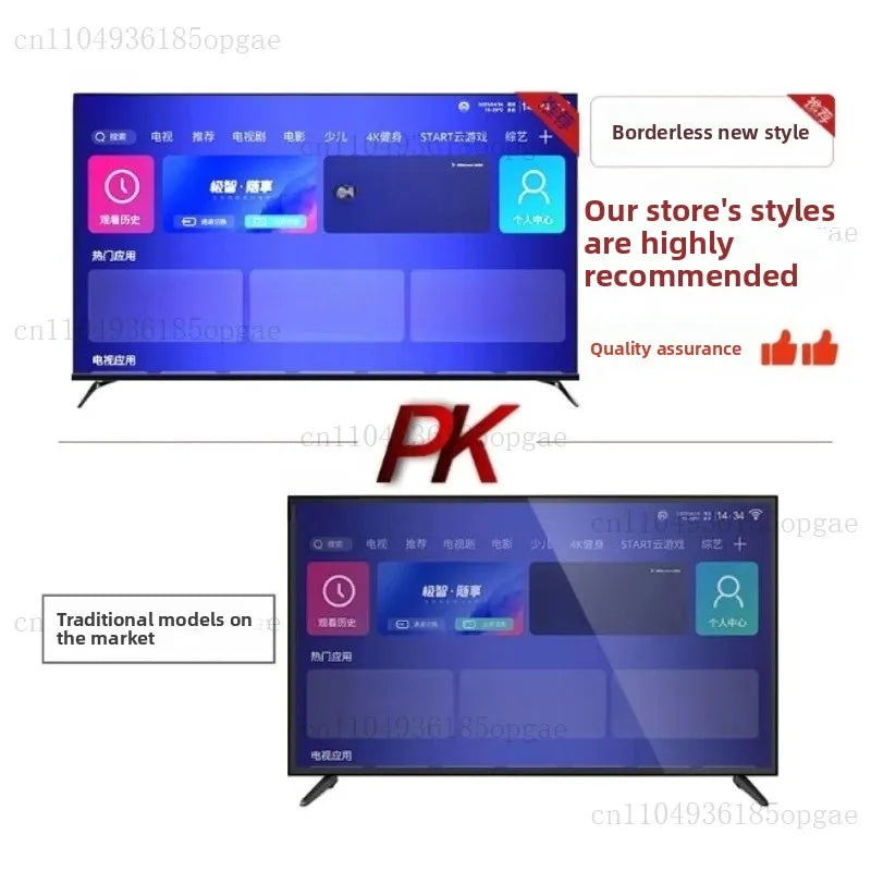 Frameless TV 100 Inch 110 120 Smart Network 85WIFI 75 HD 4K 65 LCD Large Screen