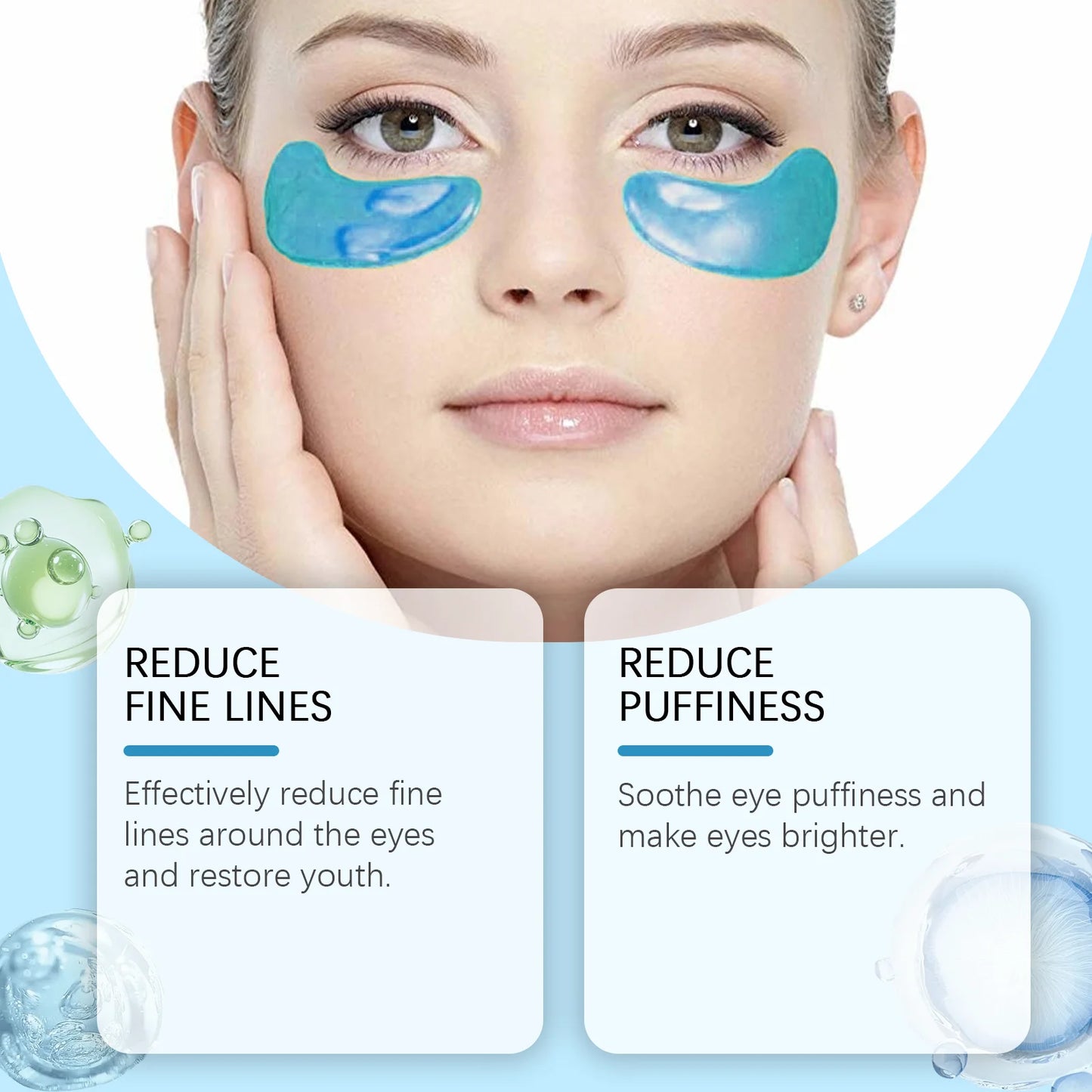 60Pairs Retinol Moisturizing Eye Mask  Anti-Wrinkle Treatment  Reduce Eye Lines Firming & Brightening Under Eye Care.