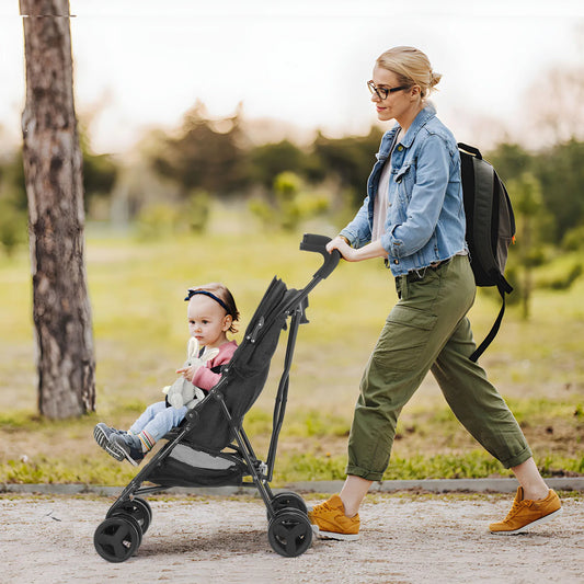 Children's Stroller Can Sit or Lie Down Lightweight Folding High Landscape Four-wheeled Pocket Stroller