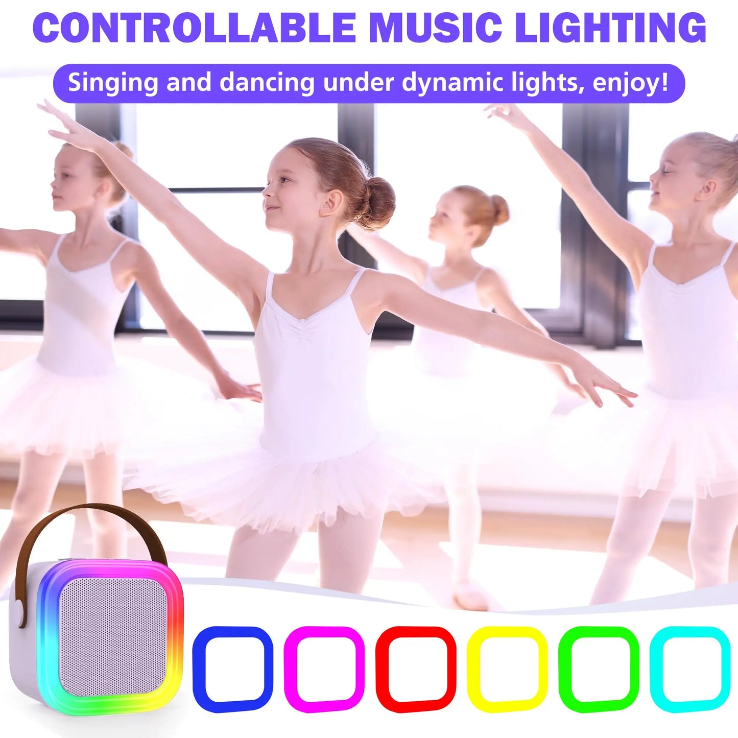 Mini Karaoke Machine for Kids, 2025 TOP Toys Birthday Gifts Ideas for Girls Ages 4, 5, 6, 7, 8, 9, 10, 12+ Years Old, Portable M