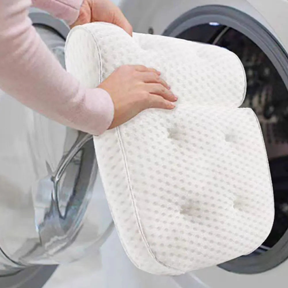 Bathtub Pillow 3D Mesh Tub Pillow Supports Head Back Neck Bathtub Headrest Ergonomic Spa Pillow for Women Wife Girlfriend