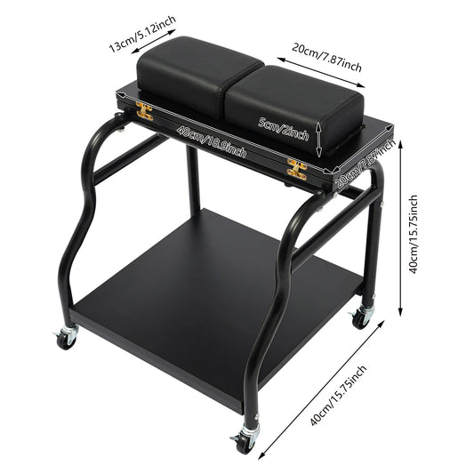 Bymaocar Portable Foot Bath Spa Cart Beauty Salon Nail Trolley Footrest Stand Funiture Massage Table