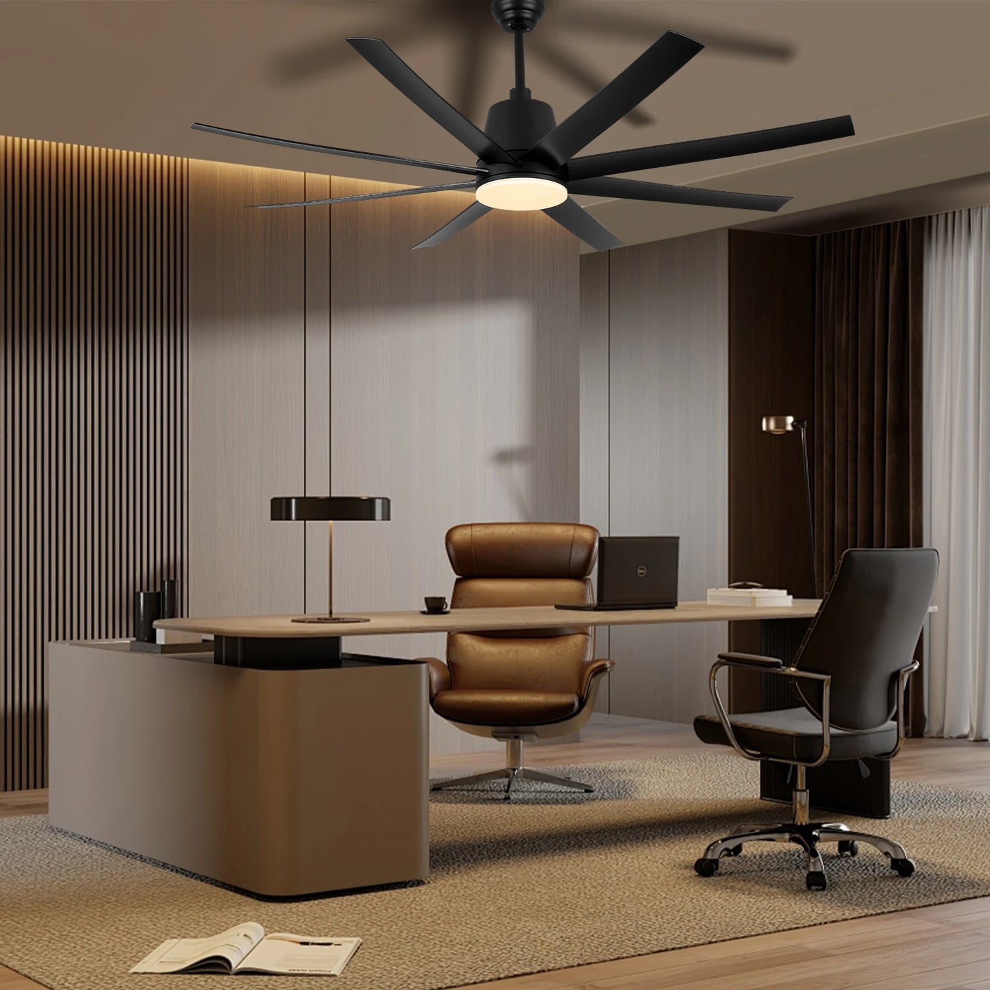 Ceiling Fans with Lights and Remote, Low Profile Ceiling Fan with Light Flush Mount, Dimmable Noiseless Reversible DC Motor Ceil