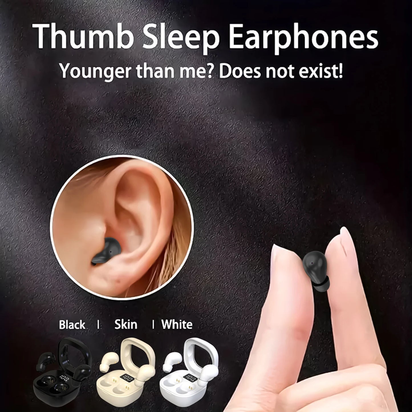 Smallest Invisible Mini Earbuds Wireless Bluetooth, Micro Tiny Discreet Hidden Headset Sleep Earphone,for Small Ear Canals