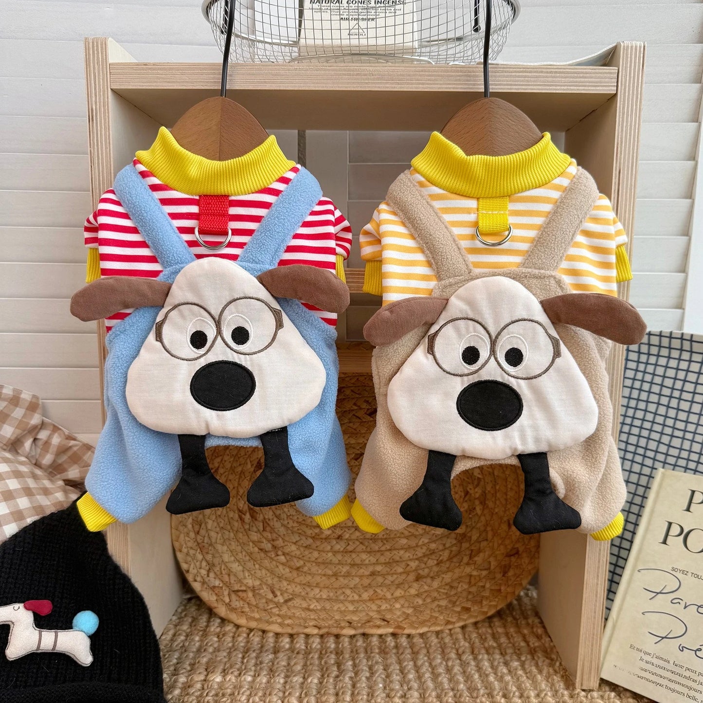 Autumn Winter Warm Dog Jumpsuits Dog Hoodies Pet Warm Coat for Small Medium Dog Fleece Soft Sweater Puppy French Bulldog Clothes