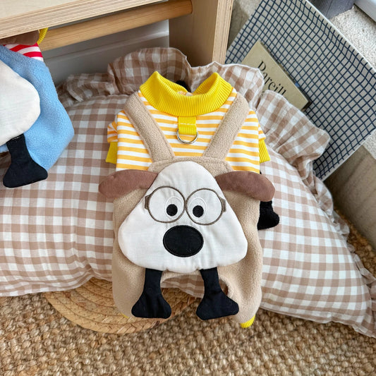 Autumn Winter Warm Dog Jumpsuits Dog Hoodies Pet Warm Coat for Small Medium Dog Fleece Soft Sweater Puppy French Bulldog Clothes