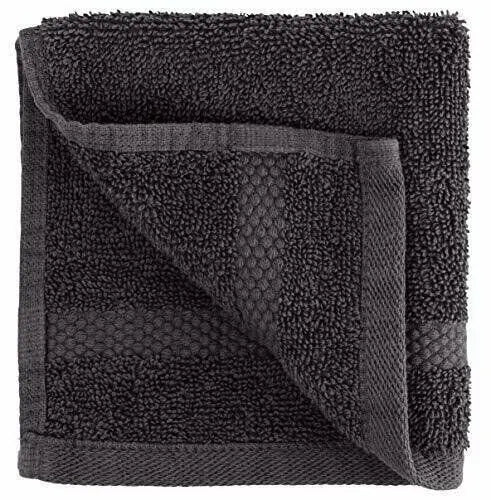 towelLuxury Cotton Towels 13x13 Hotel Size 12 Piece Set White Classic Bath Towel for Home Spa Black Soft Absorbent Fast Drying