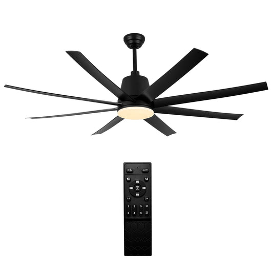 Ceiling Fans with Lights and Remote, Low Profile Ceiling Fan with Light Flush Mount, Dimmable Noiseless Reversible DC Motor Ceil