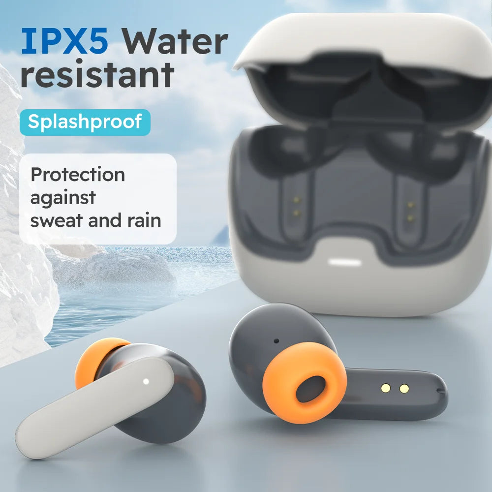 Bluetooth 5.4 TWS Wireless Bluetooth Earphones Ultra-low Latency Dual Microphone ENC Noise Cancelling in Ear Bluetooth Earphones