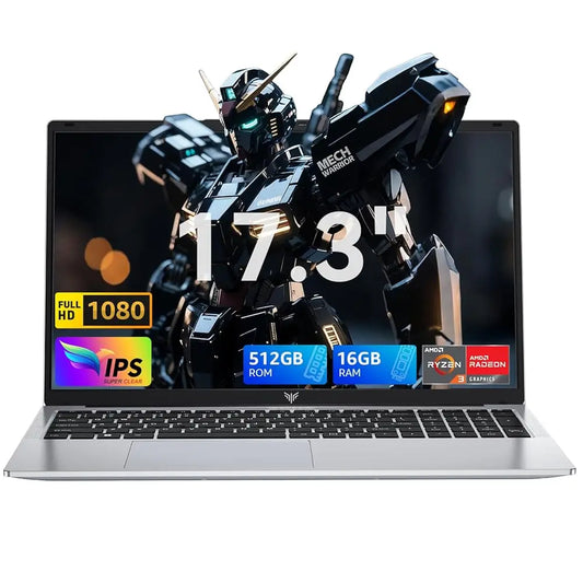 ACEMAGIC AX17Pro Laptop Computer AMD Ryzen 3 4300U Windows Laptop 17.3-in IPS 16GB DDR4 512GB NVMe SSD Numeric Keyboard